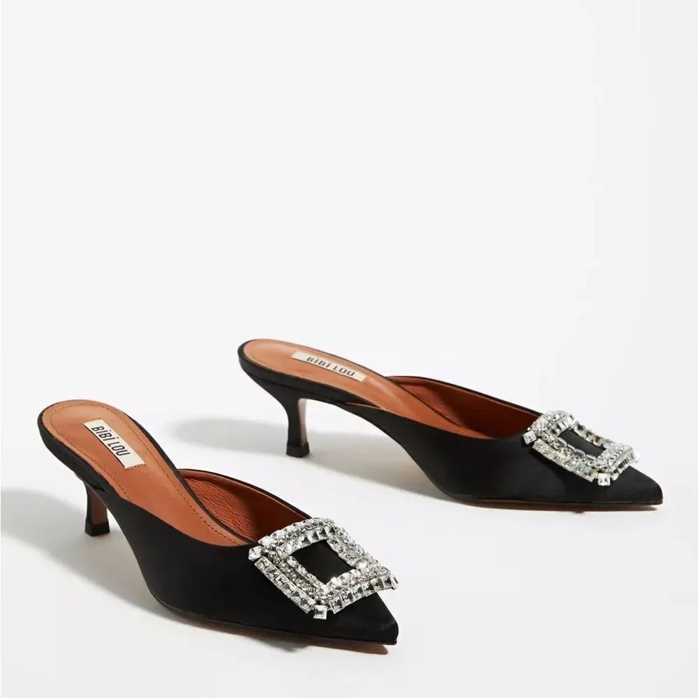 NEW Anthropologie Bibi Lou Aoi Pink Heels size 37